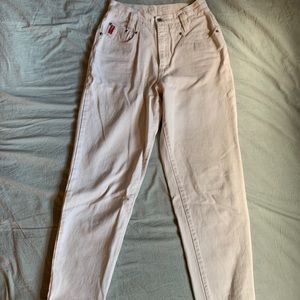 Vintage Off White Mom Jeans